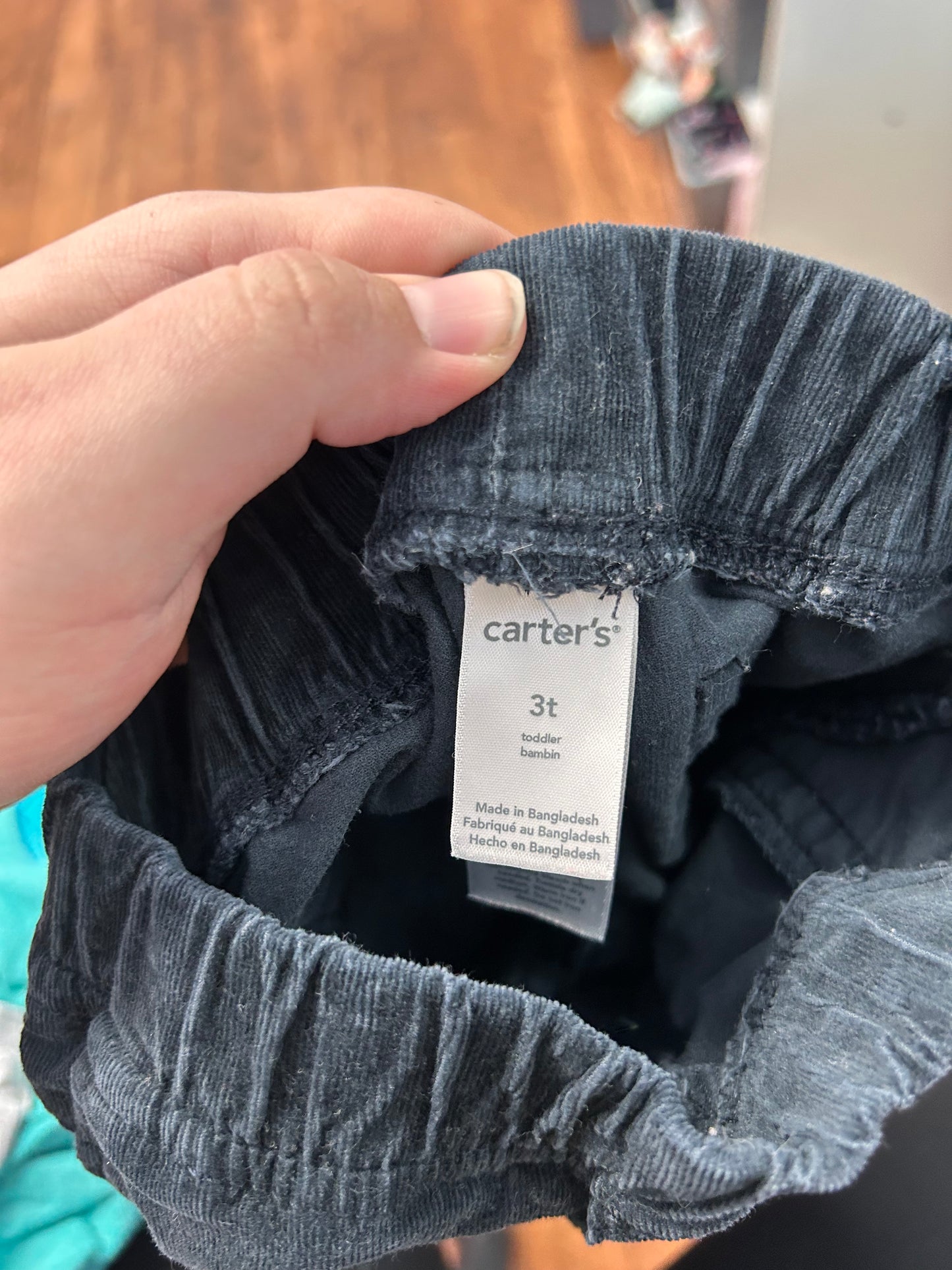 Carters 3t black Corduroy pants