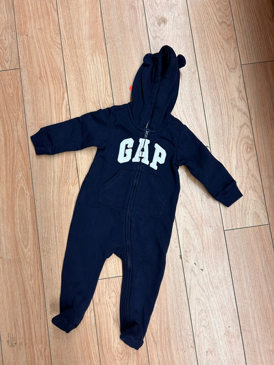 Gap 6/12m navy blue sweater romper