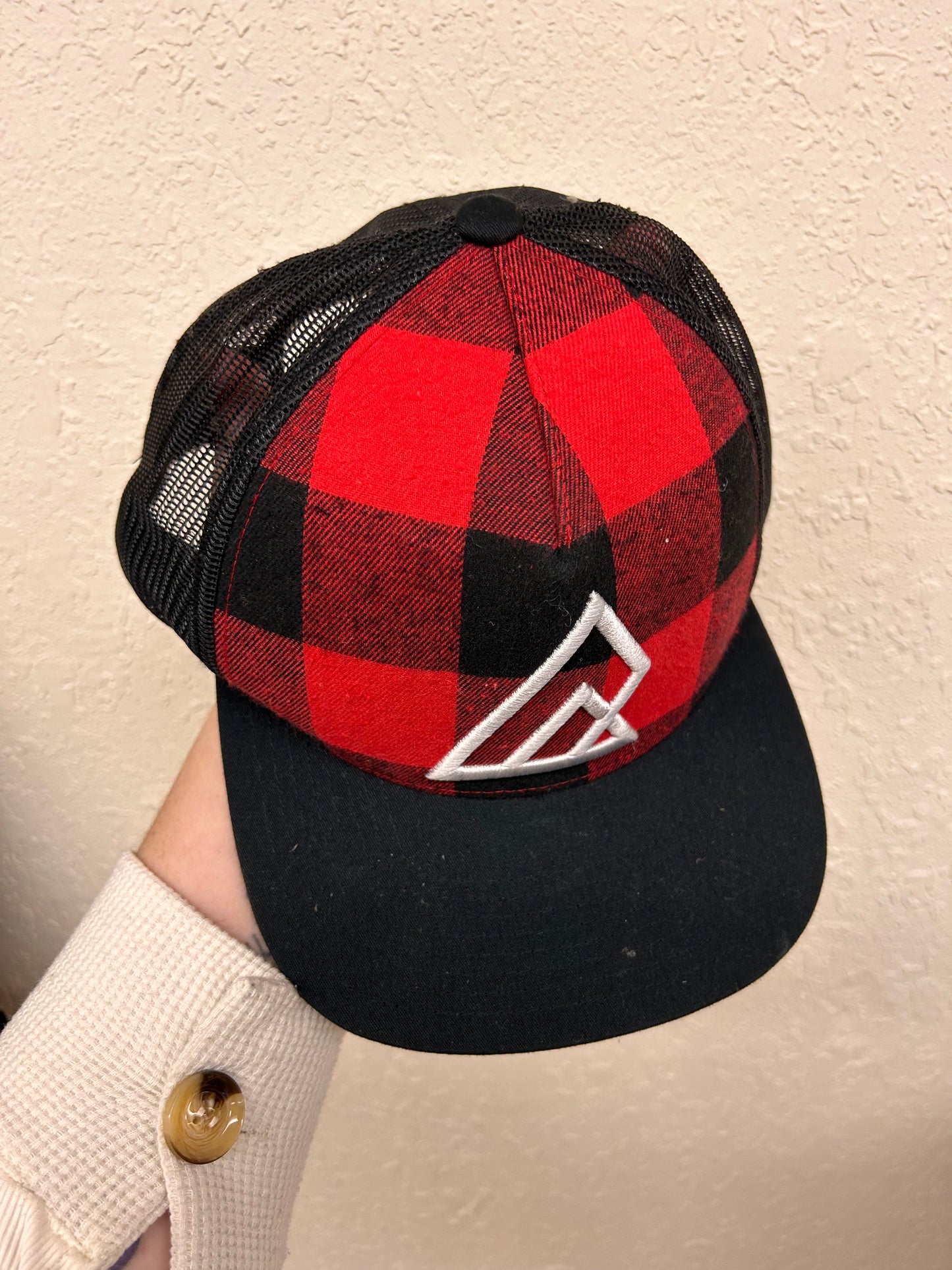 Youth Ripzone red gingham ball cap