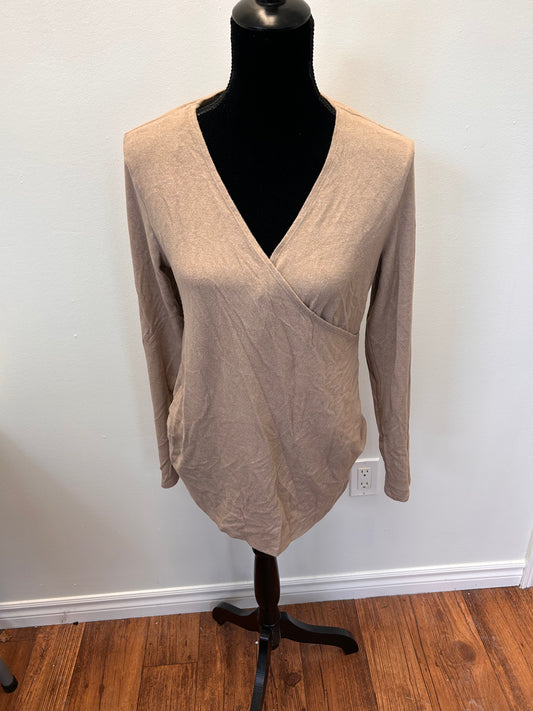 H&M mama large brown nursing shirt