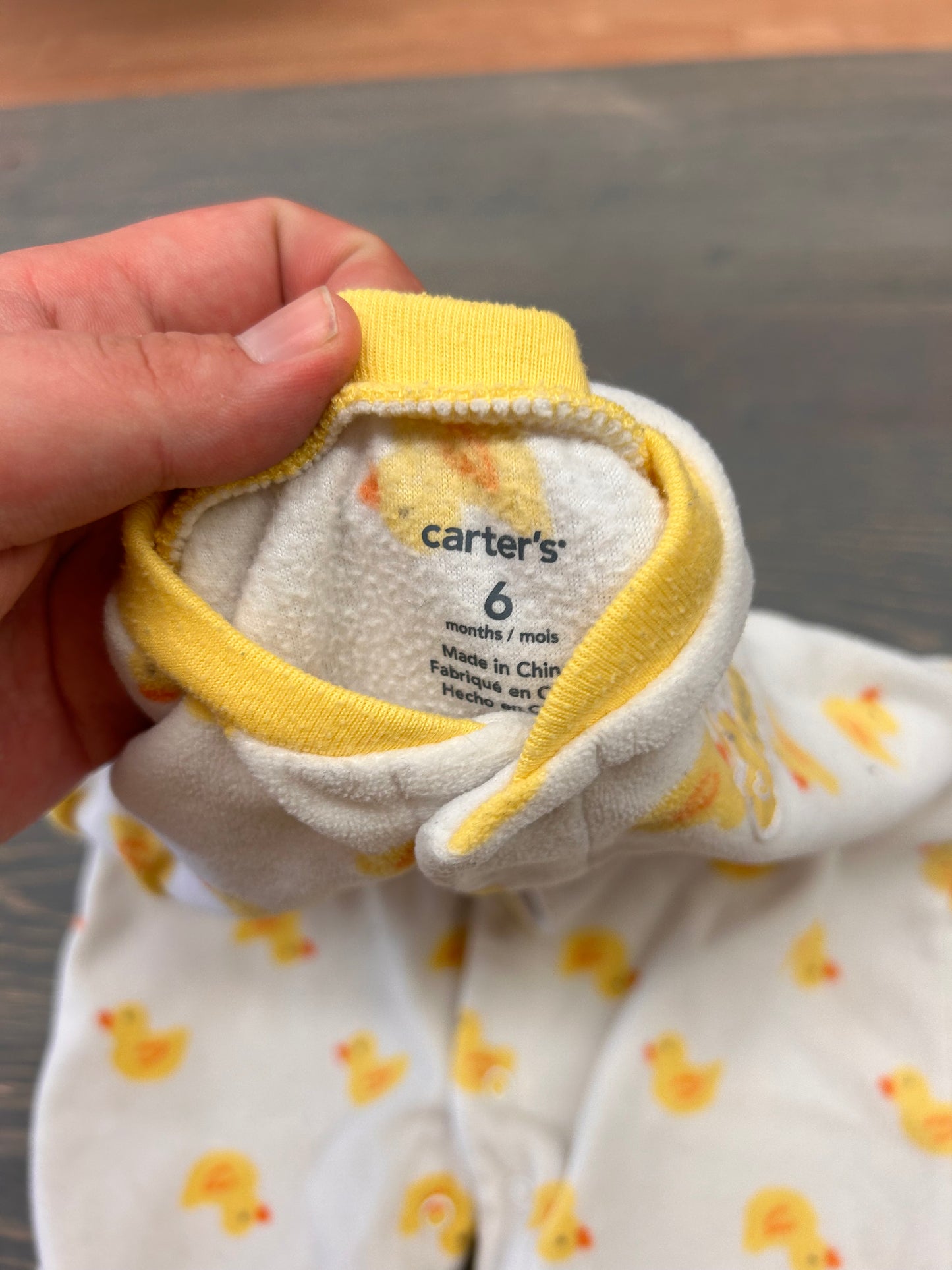 Carters 6m duck fleece sleeper