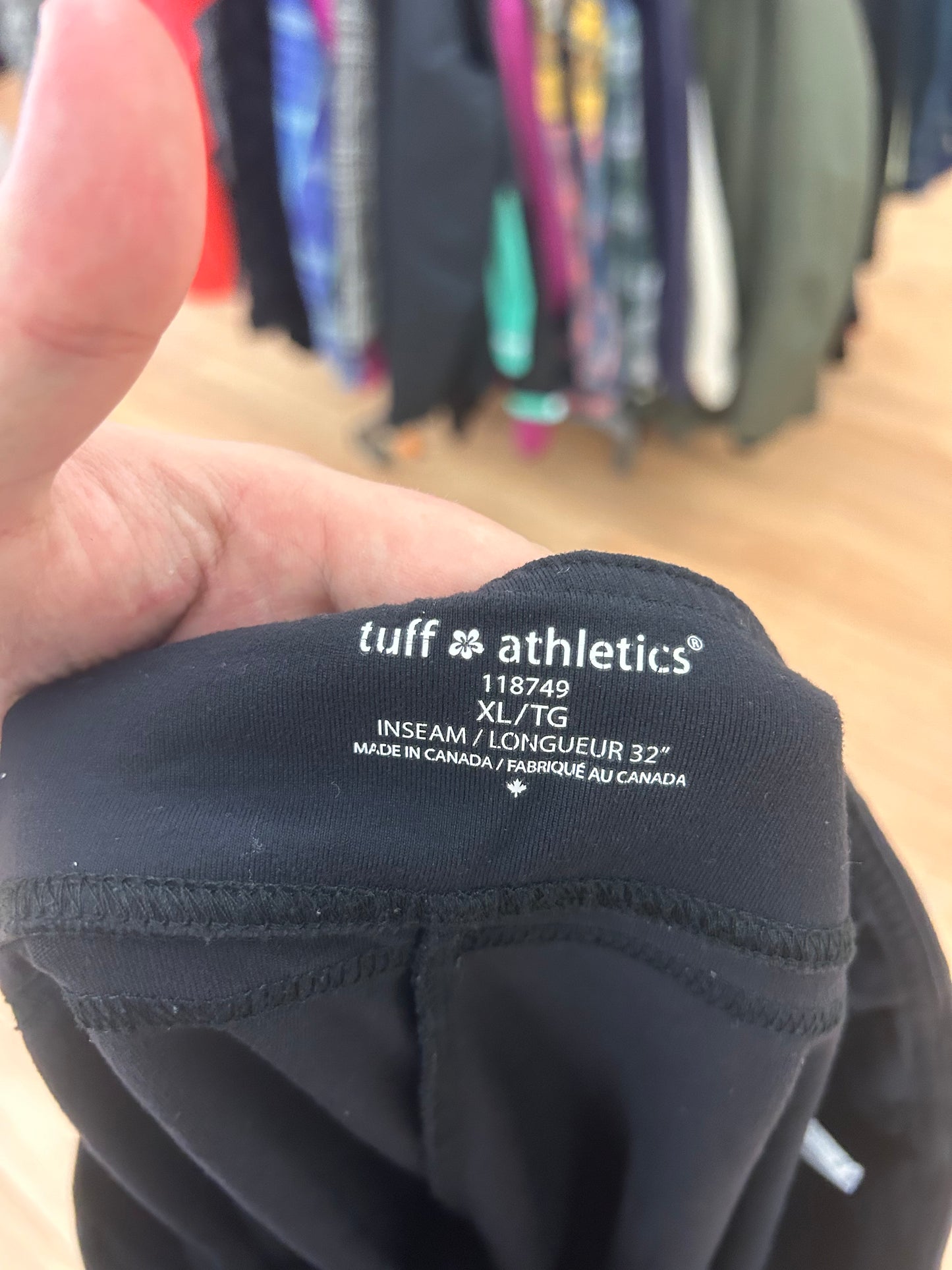 Tuff athletic xl black yoga pants