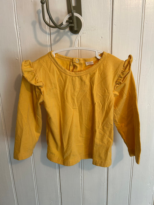 Small shop 24m yellow ruffle top