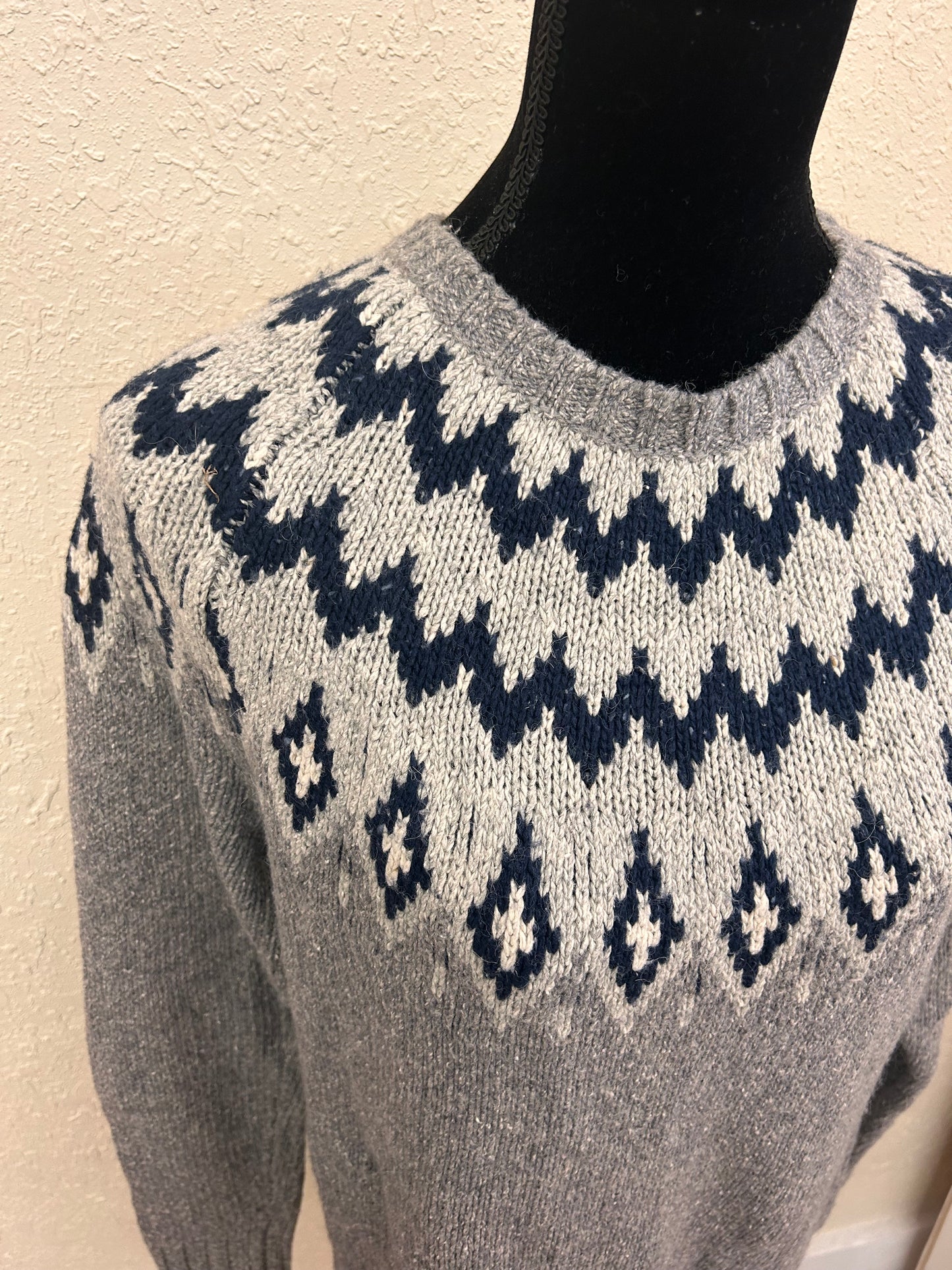 Windriver large grey knit sweater