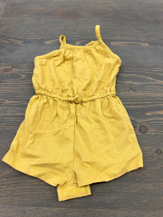 Old navy 6/12m yellow romper