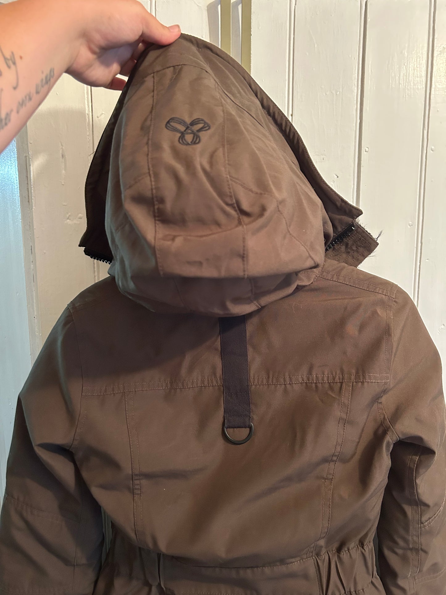 TNA XXS brown warmest parka winter coat