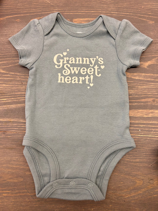 Carters 3m blue granny’s sweetheart onesie