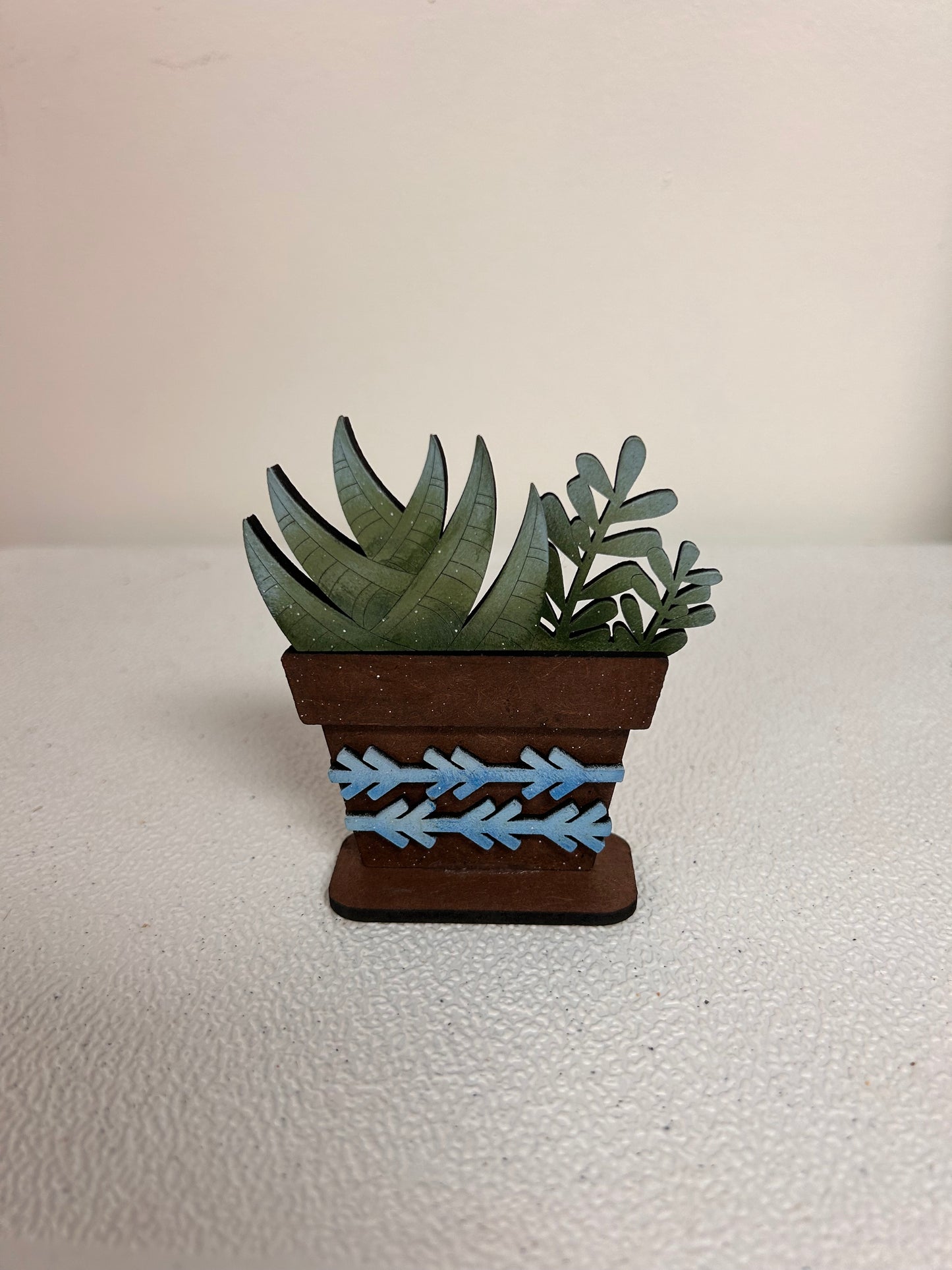 Wooden 3D plant - medium