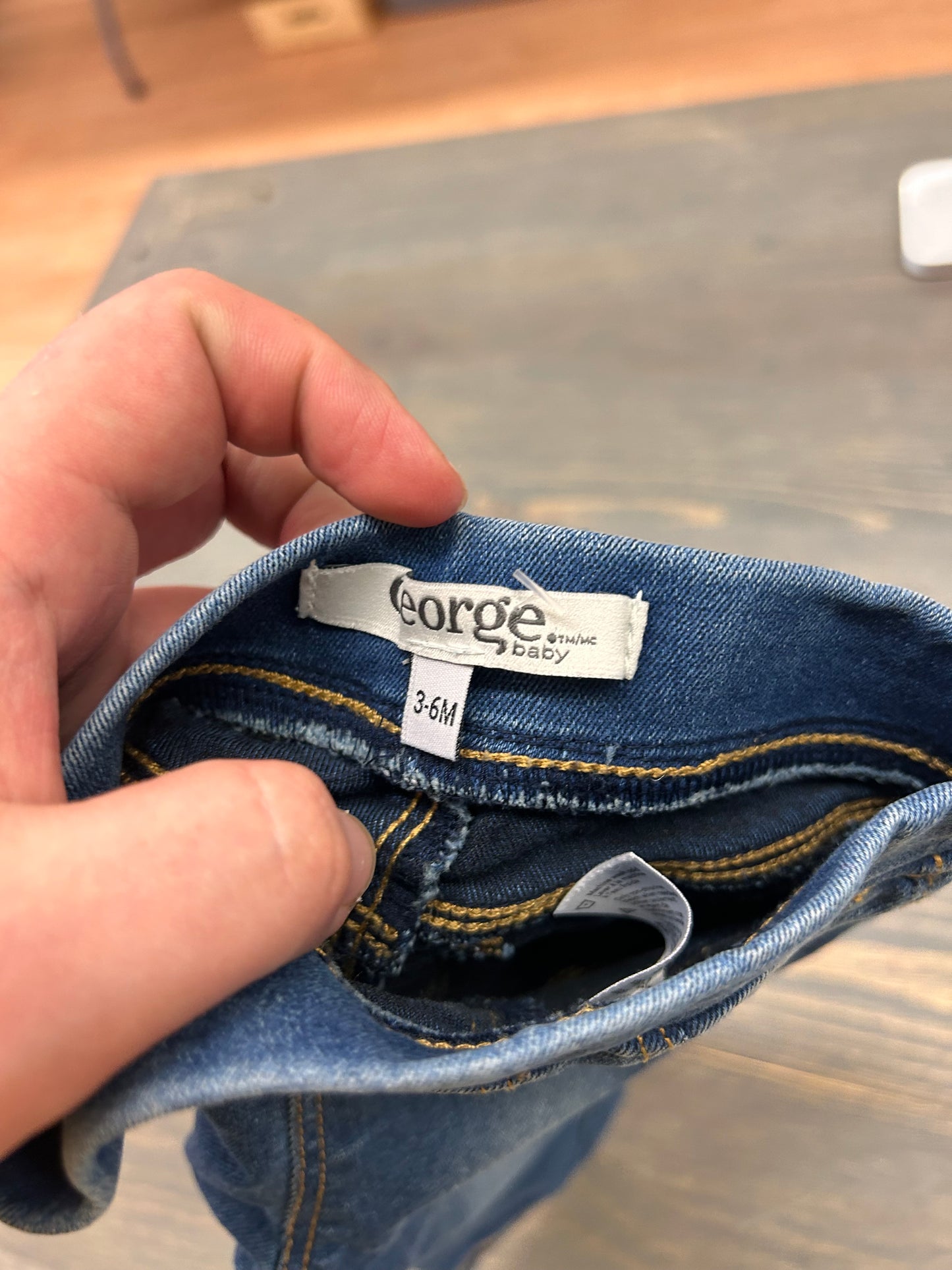 George 3/6m medium wash jeggings