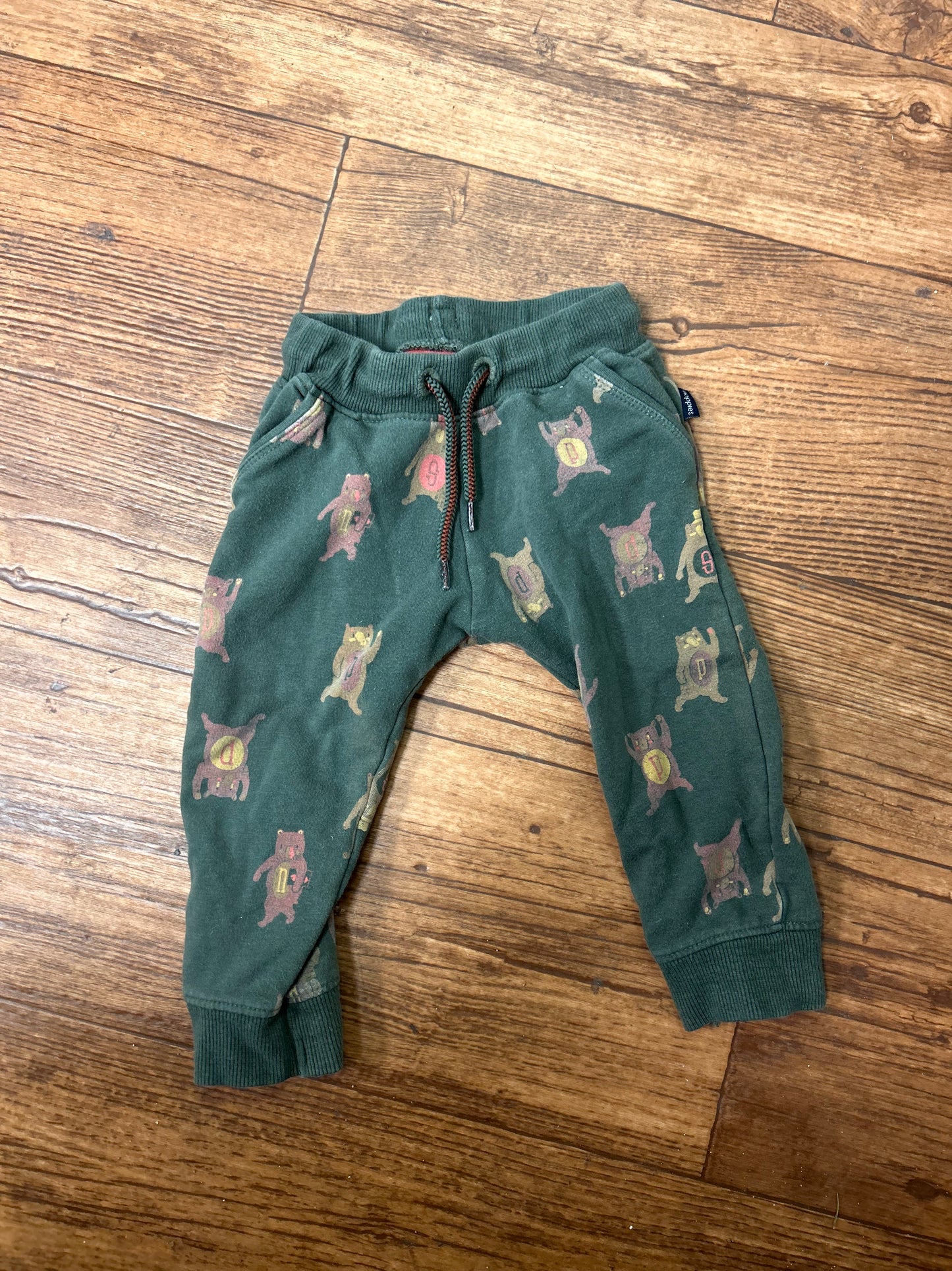 Noppies 6/9m Green bear Pants