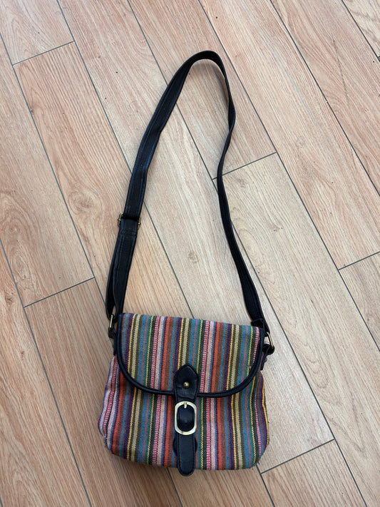 Bueno multicoloured woven crossbody purse