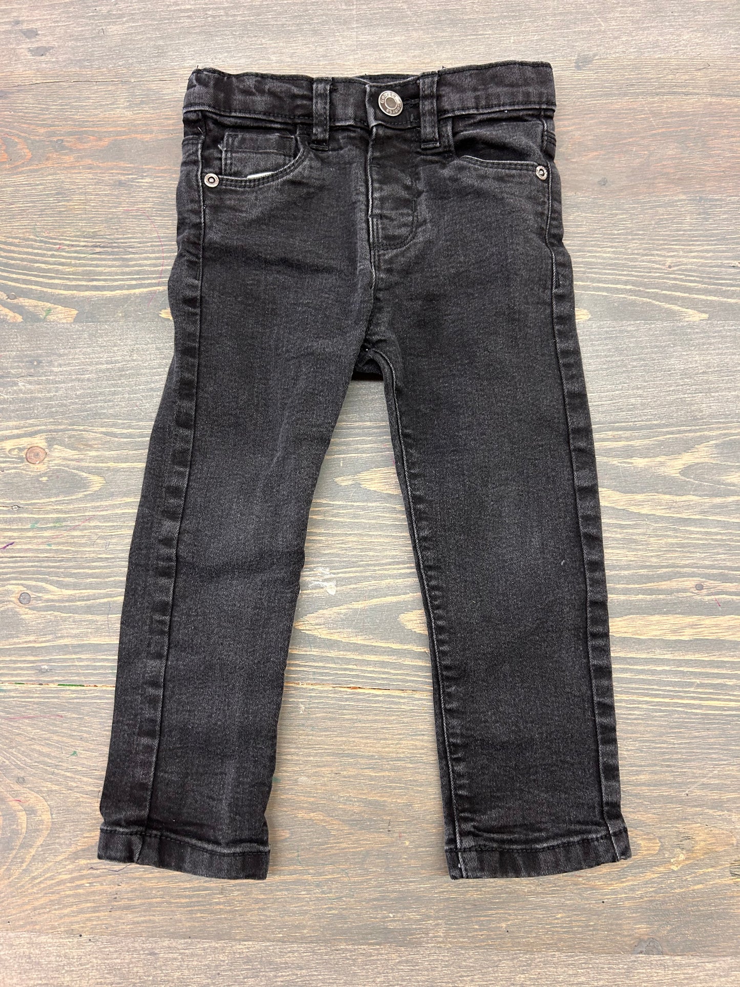 George 3t black denim skinny jeans