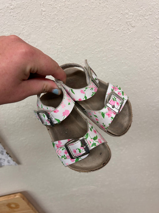 Laura Ashley 5 pink floral sandals