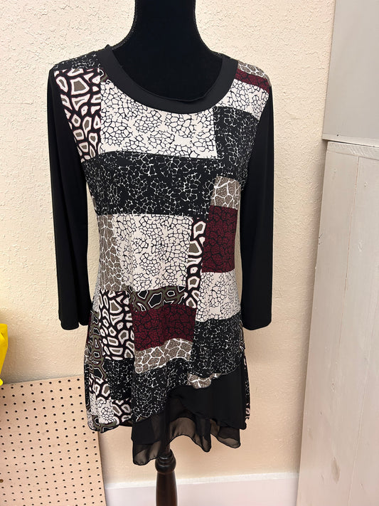 Style & co small patchwork tunic