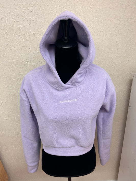 Alphalete small purple fleece hoodie