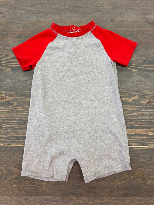 George 18m grey & red romper