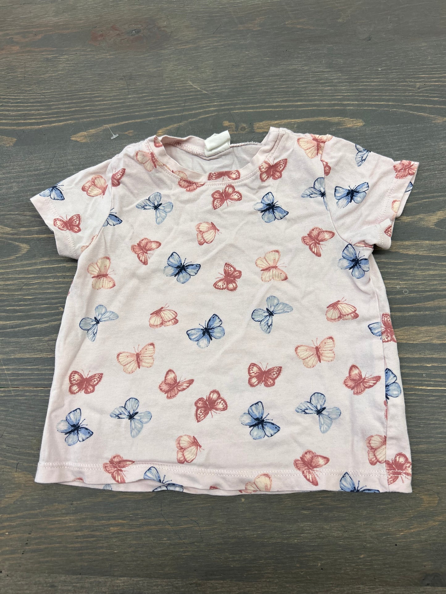 H&M 9/12m butterfly tshirt