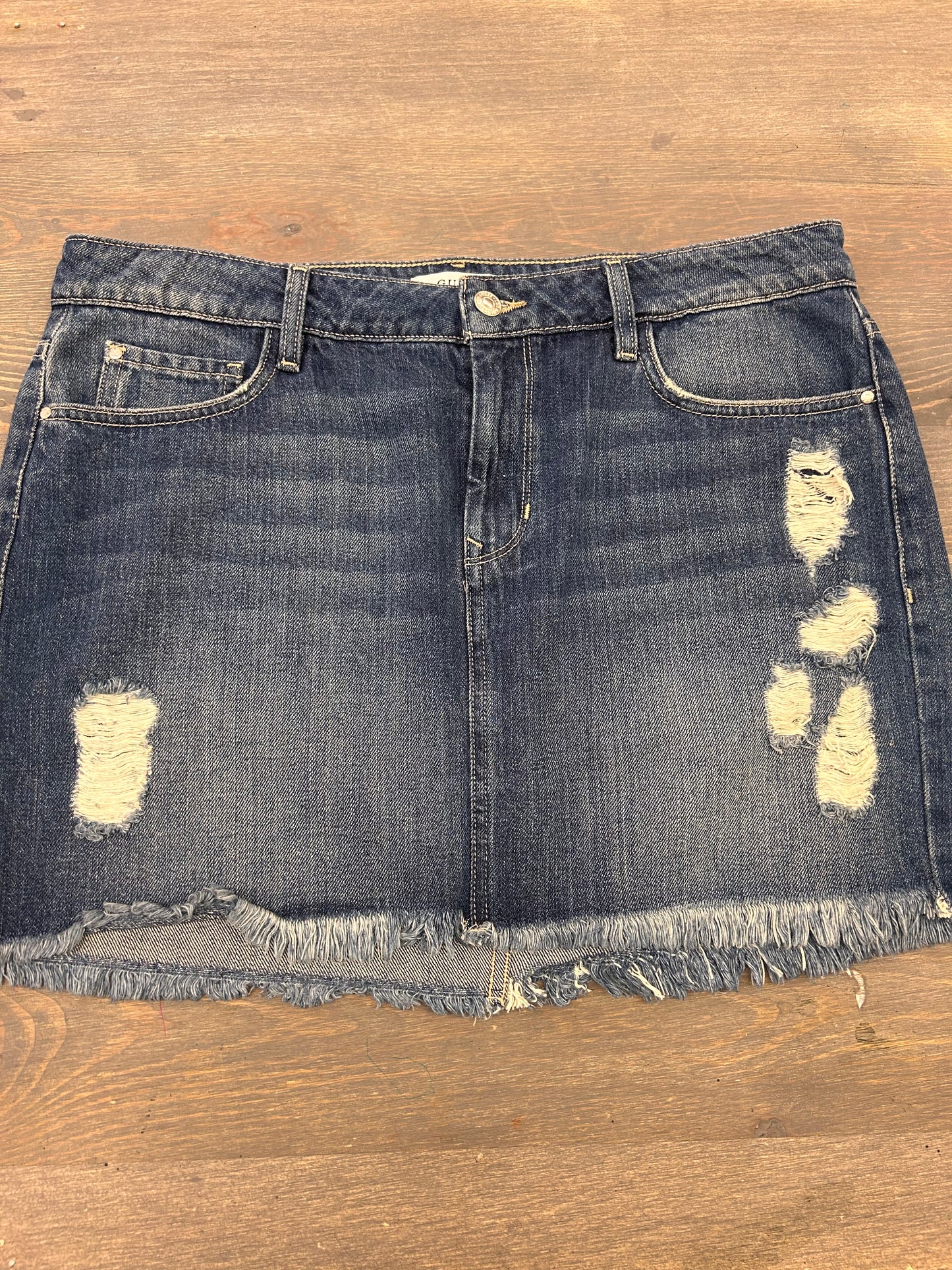 Guess large denim skirt