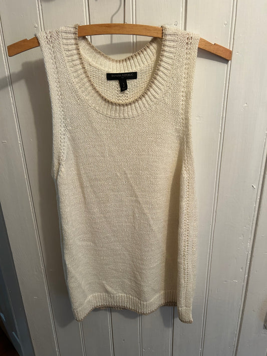 Banana republic small tan knit vest