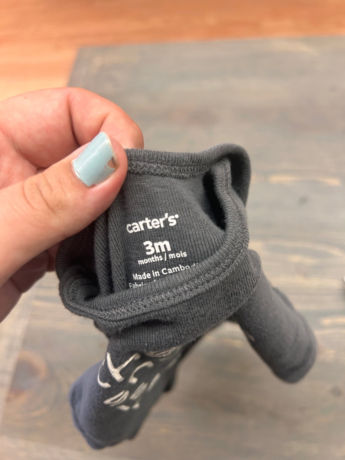 Carters 3m snuggle onesie