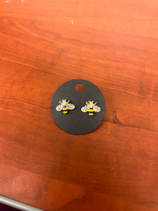 Bumblebee stud earrings