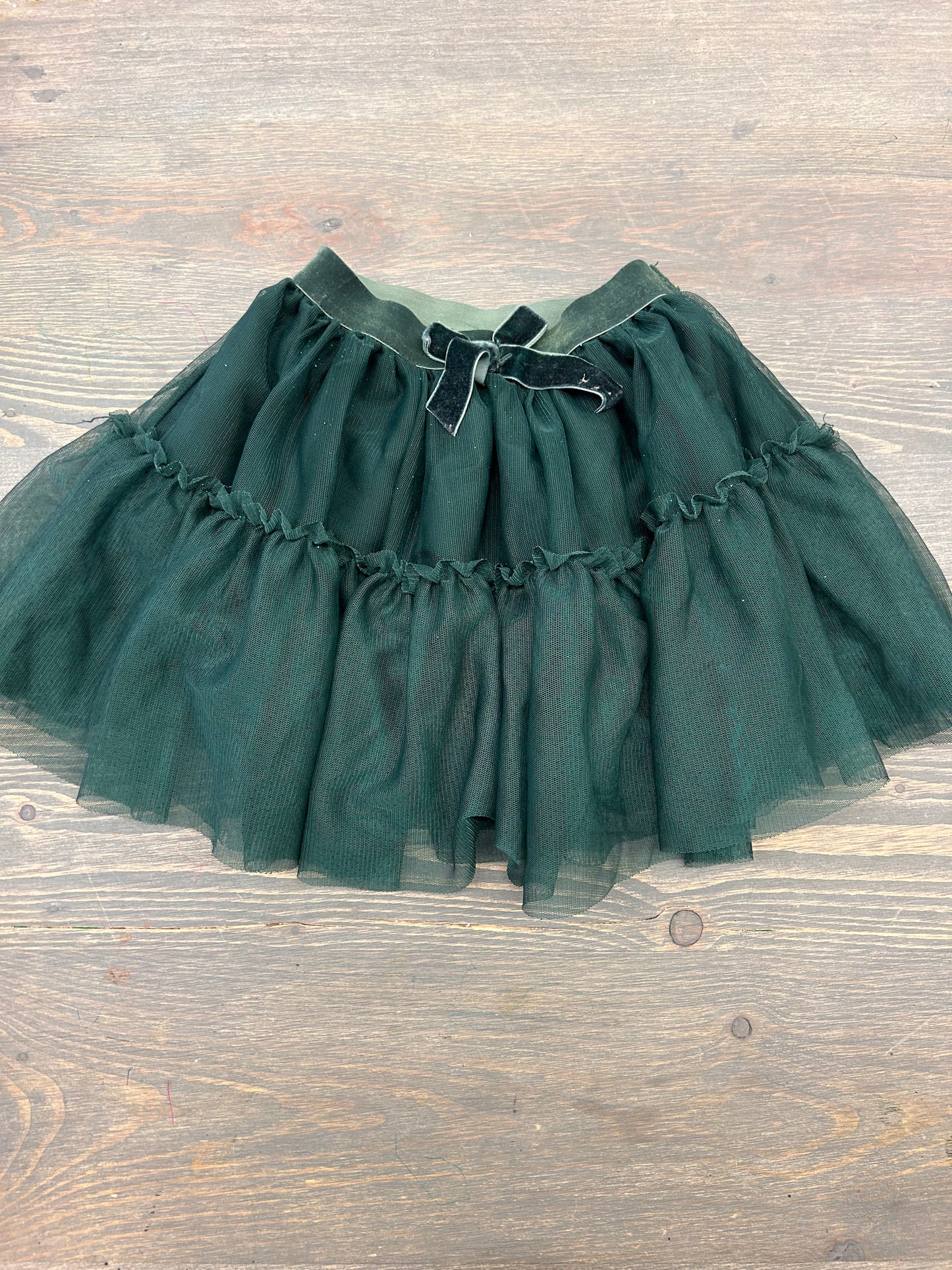 H&M 3/4t green tutu skirt