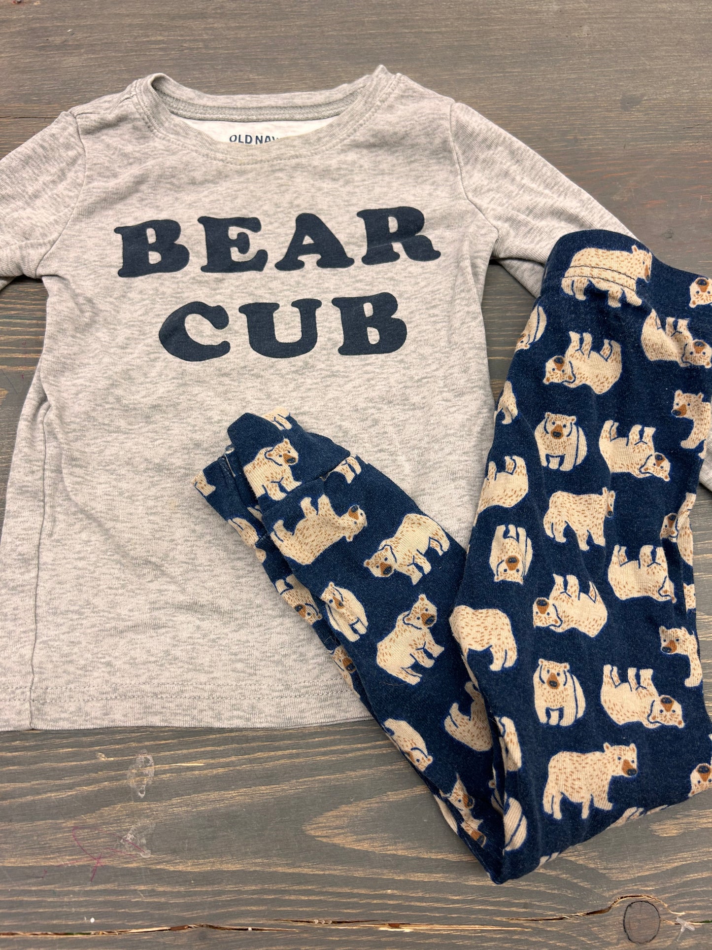 Old navy 3t bear 2pc pj set