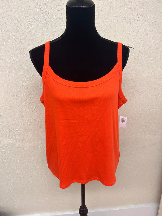 NEW old navy Xxl orange ribbed tank top