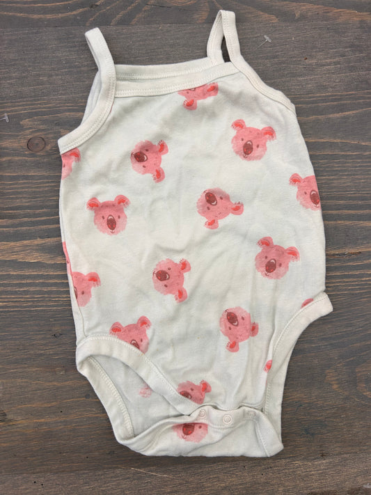 Old navy 6/12m pink koala tank onesie