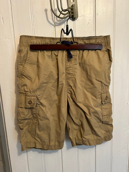 Lands end youth large tan cargo shorts