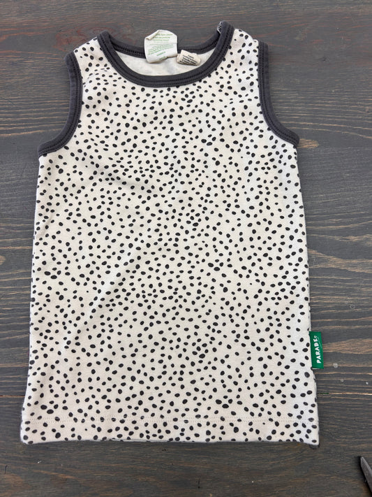 Parade organics 3t grey polka dot tank top