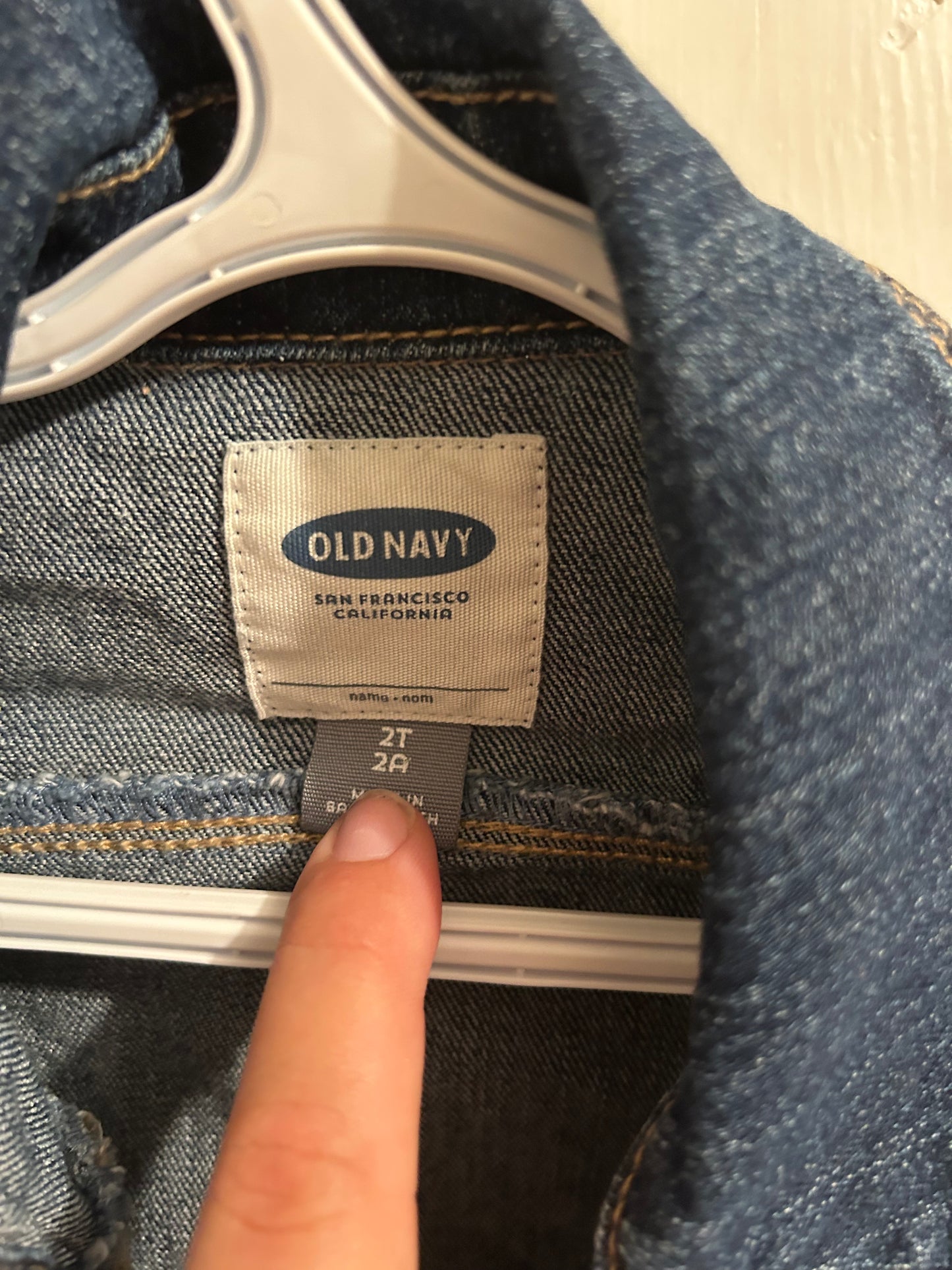 Old navy 2t dark wash denim jacket