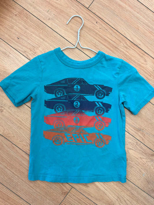 Joe fresh 5 blue car tshirt