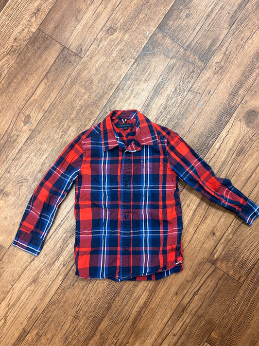 Tommy Hilfiger Red and Blue Flannel