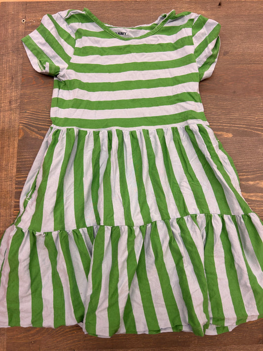 Old navy 8 green & blue striped dress