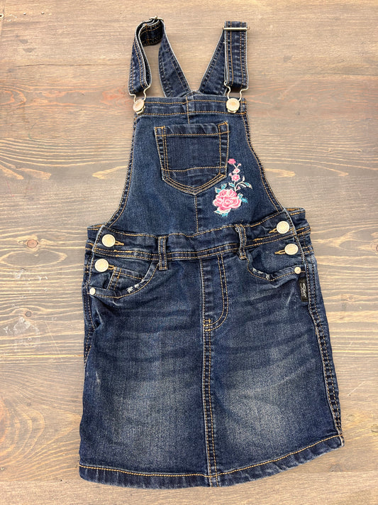 Silver jeans 6x denim skirted overalls