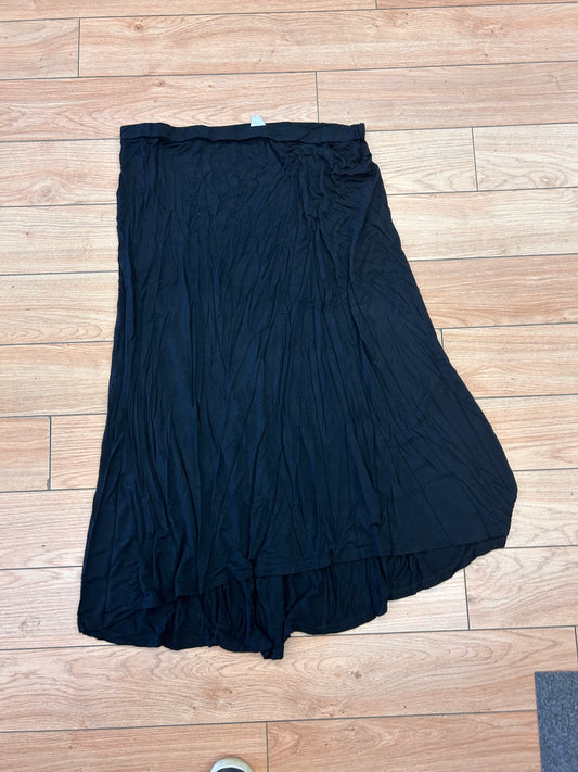 Warehouse one xl black midi skirt