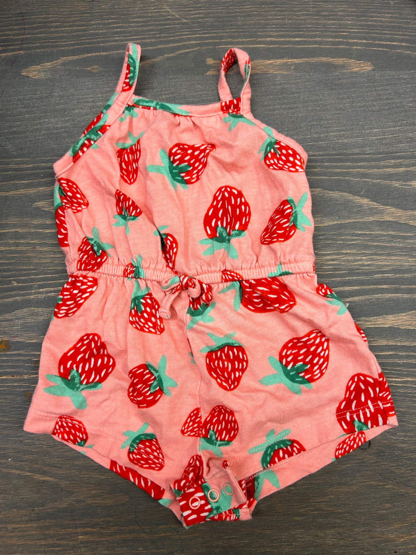 Old navy 0/3m strawberry romper