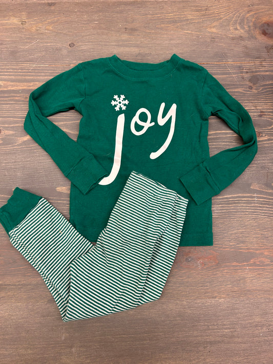 Carters green joy 2pc pj set