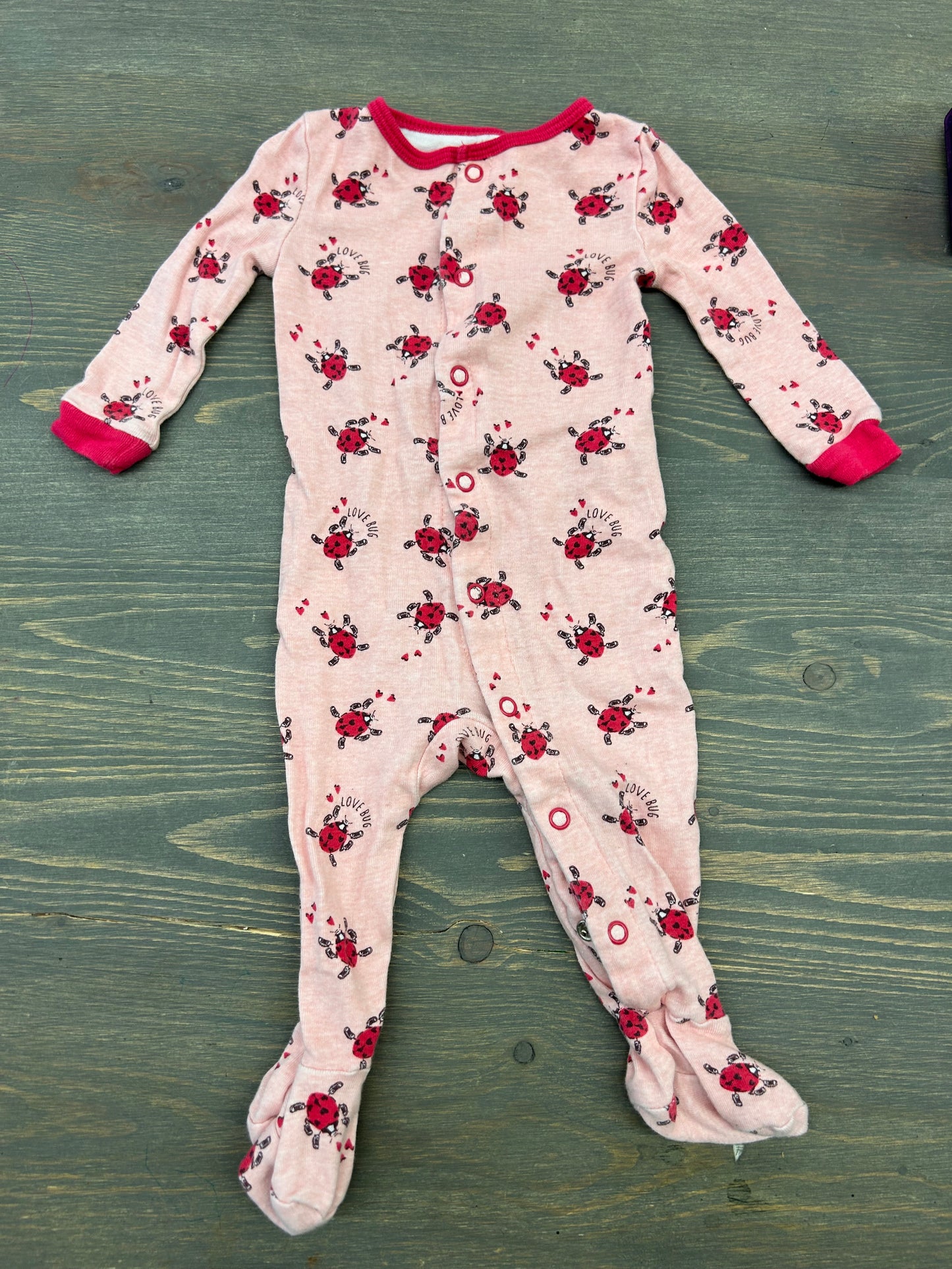 Joe fresh 3/6m love ladybug sleeper