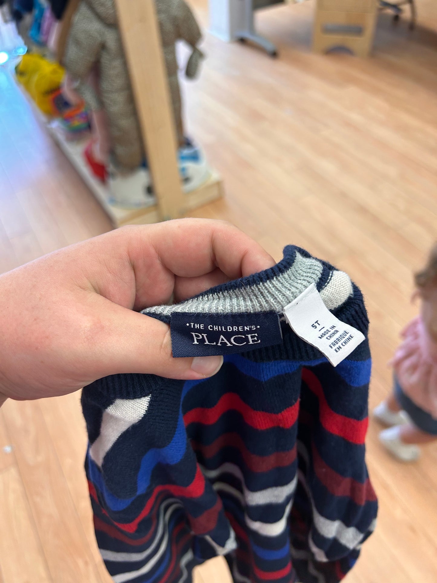 Children’s place 5t blue & red striped sweater