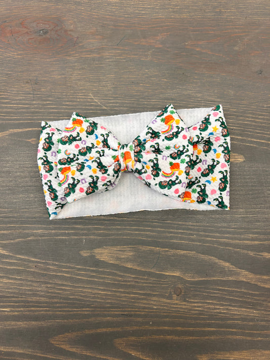 St pattys bow headband