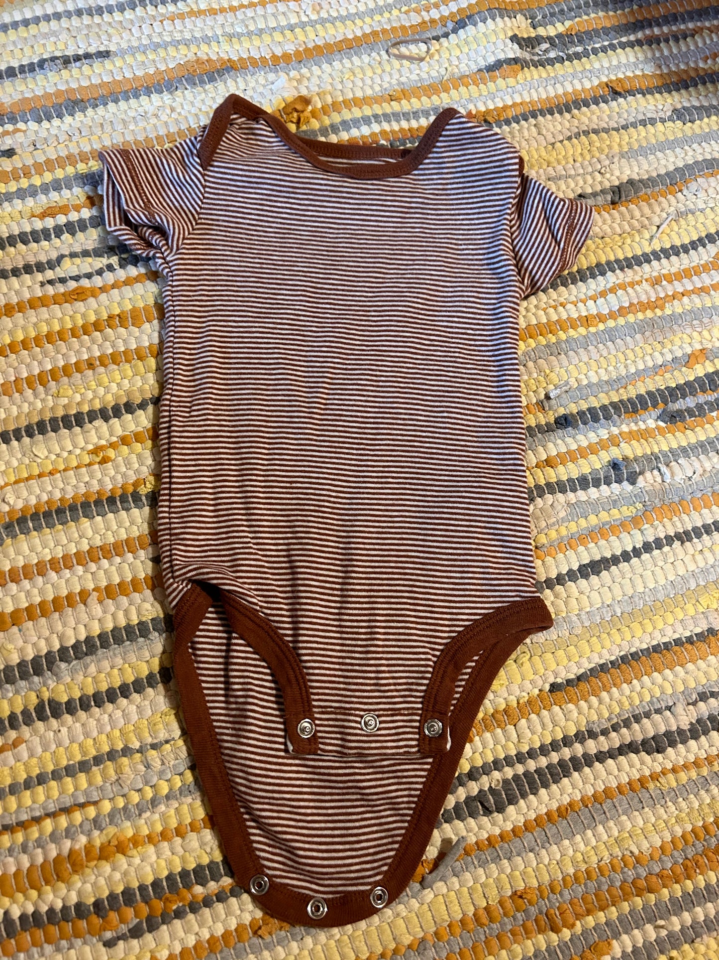 Carters brown striped onesie