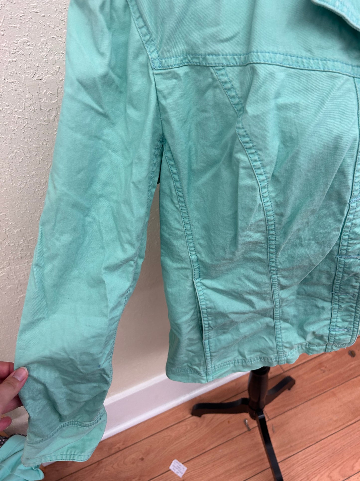 Northern reflection xl mint green denim jacket