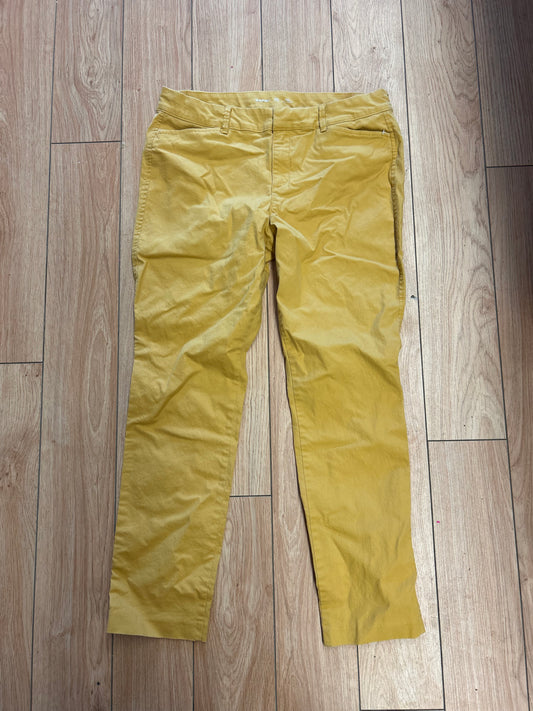 Old navy pixie 10 yellow pants