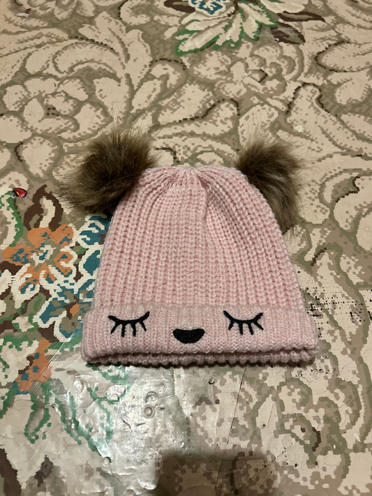 Monkey bars toddler pink hat