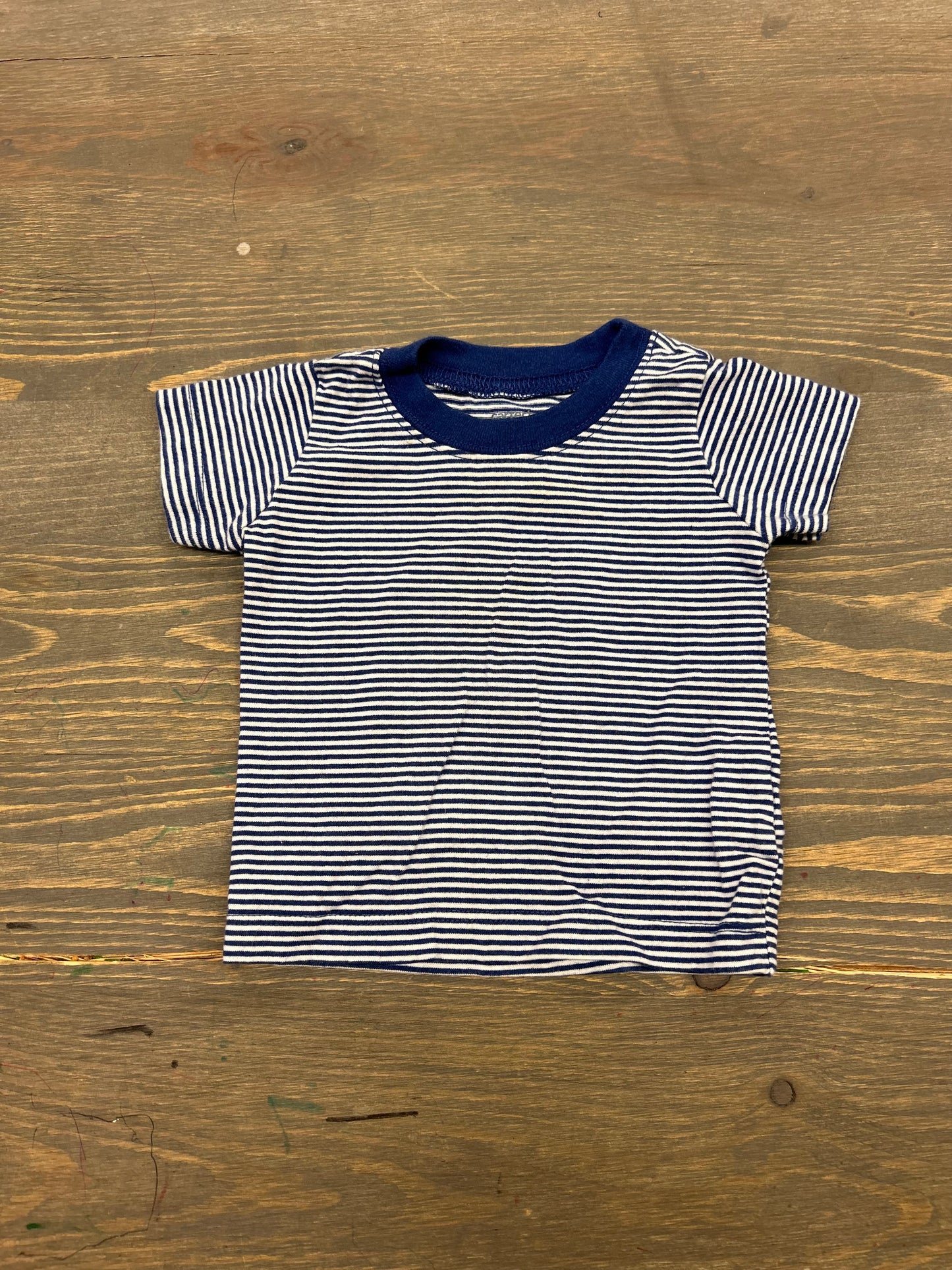 Carters 3m blue striped tshirt