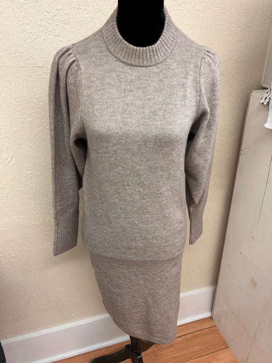 H&M mama xs tan knit sweater dress