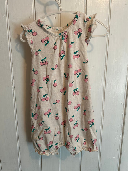 George 18/24m pink cherry romper
