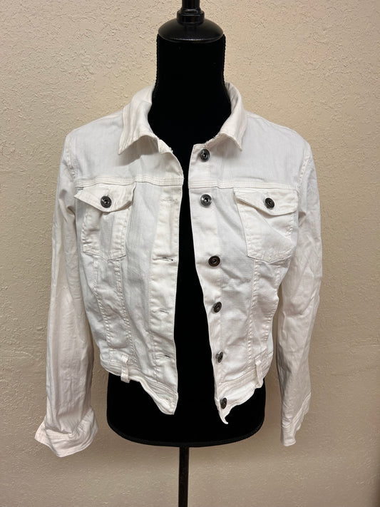 Blue crush xl white denim jacket